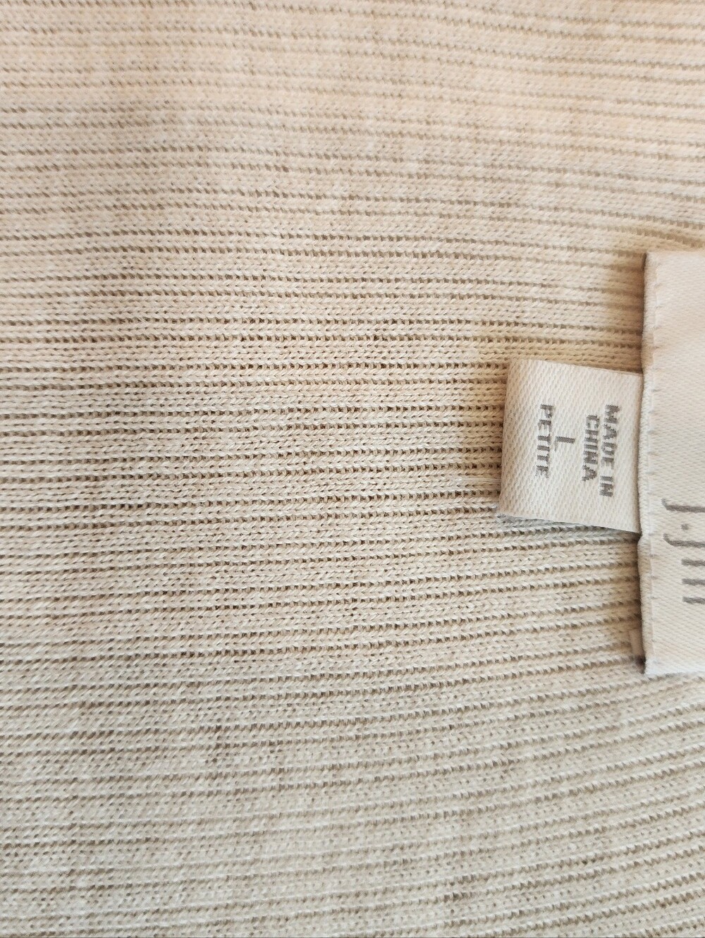 J. Jill Long Cream Button-Front Ribbed Cardigan - Picture 4 of 4